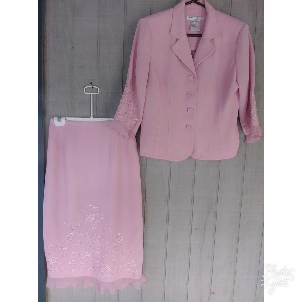 Pink Skirt Suit